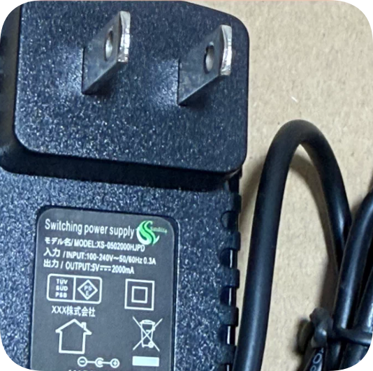 *Brand NEW* XS-0502000HJPD 10W US Plug Power Adapter, 5V 2A (Compatible with 1.5A) Low-Ripple 3.5mm Center Pos